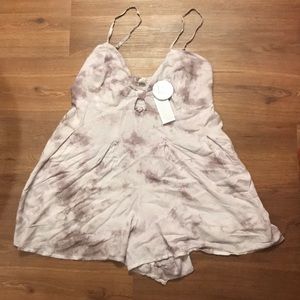 En Creme Lavender Tie Dye Jumpsuit